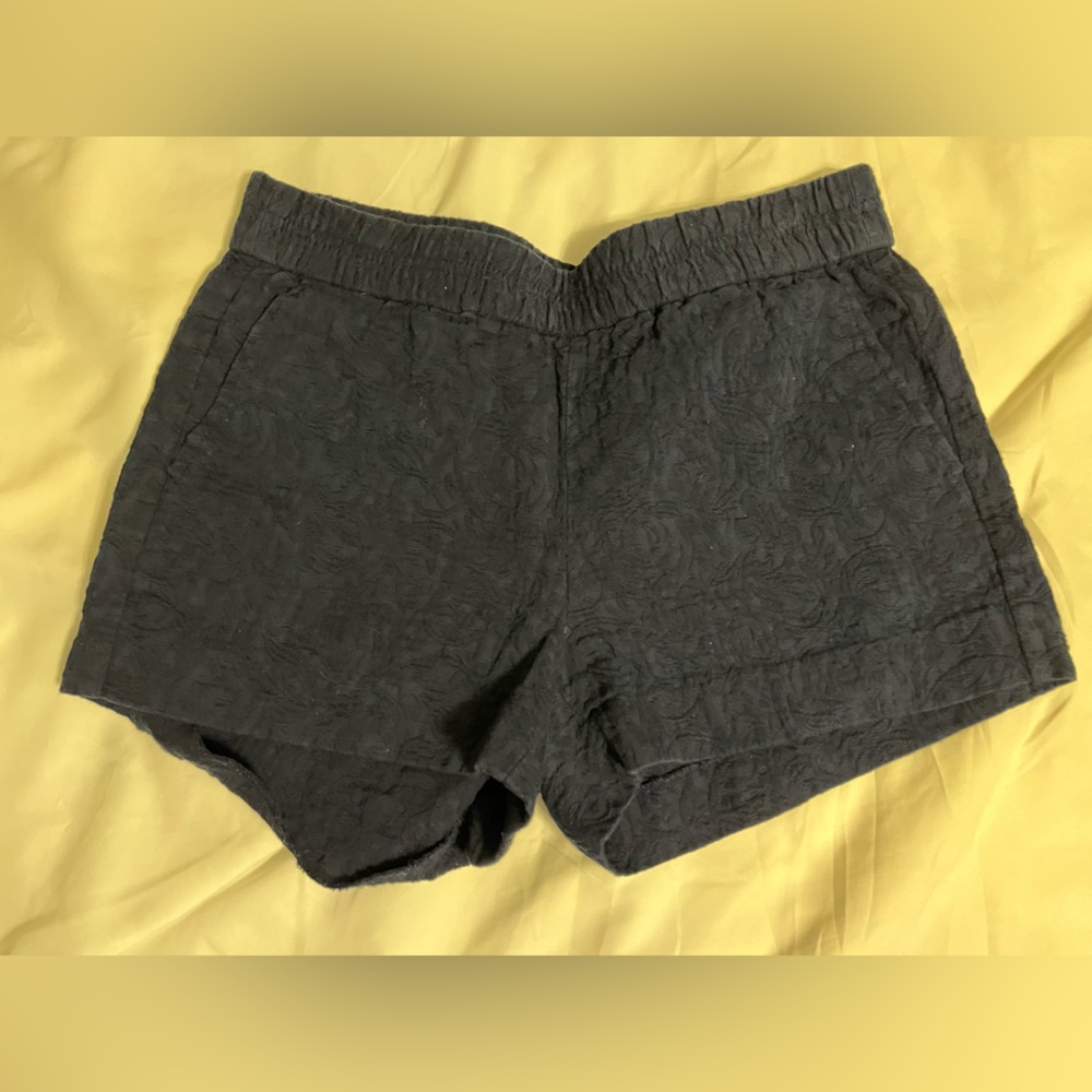 J. Crew Navy Blue Jacquard Pull On Shorts. Size 2.